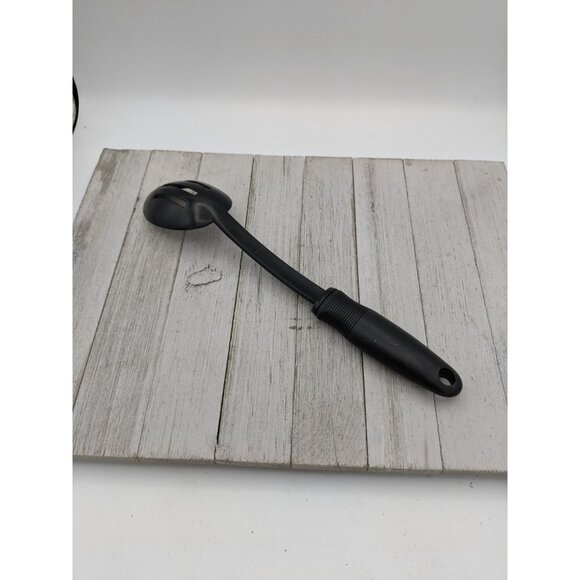 Oxo Good Grips #3 Nylon Plastic Spoon Slotted Black Handle 12" - Picture 4 of 6
